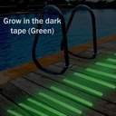 شرائط مضادة للإنزلاق ذاتيه اللصق مضيئة في الظلام لأحواض الأستحمام والسلالم والأرضيات 5 شرائط