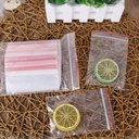 أكياس تخزين محكمة الغلق شفافة للخضراوات والبقوليات والمكسرات 100 كيس