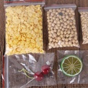 أكياس تخزين محكمة الغلق شفافة للخضراوات والبقوليات والمكسرات 100 كيس