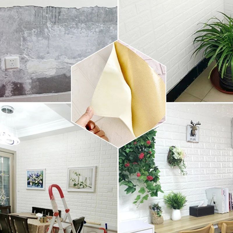 ورق الحائط اللاصق 3D ورق حائط بلصق ذاتي سهل الاستخدام