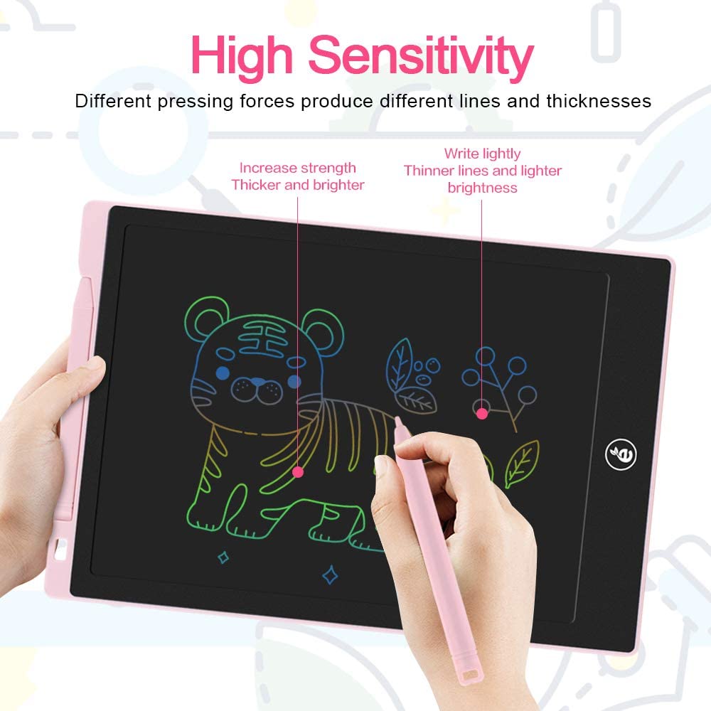 تابلت تعليمي الوان للرسم والكتابة وتنمية مهارات الأطفال شاشة 8.5 بوصه