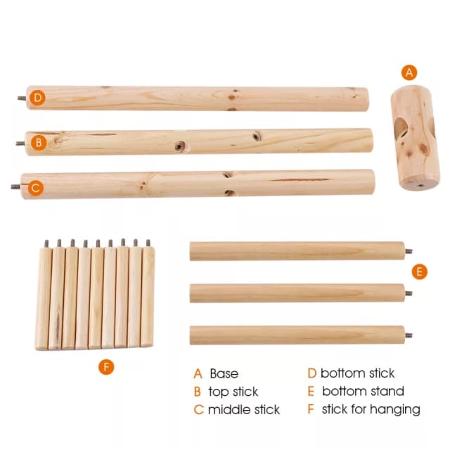 استاند شماعة عصري حامل للملابس والشنط لغرف النوم والأطفال خشب