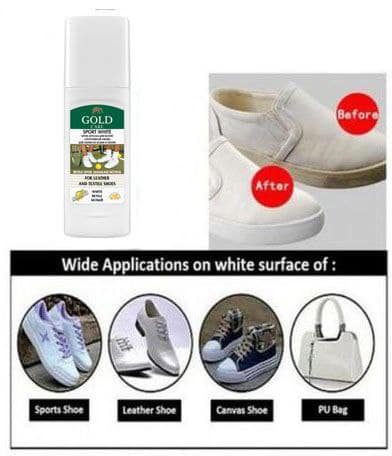 ملمع ومنظف للأحذية البيضاء الجلد والقماش 75 مللي