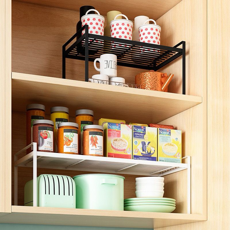 استاند لحمل وتنظيم ادوات المطبخ كالحلل ووالأطباق وبرطمانات التوابل من المعدن