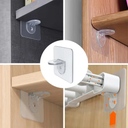 طقم هوك شفاف 4 قطع  ذاتي اللصق بديل للمسامير لتعليق الأرفف والألواح بدون حفر وتخريم