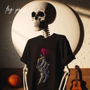 Skeleton Hand  تيشيرت اوفر سايز