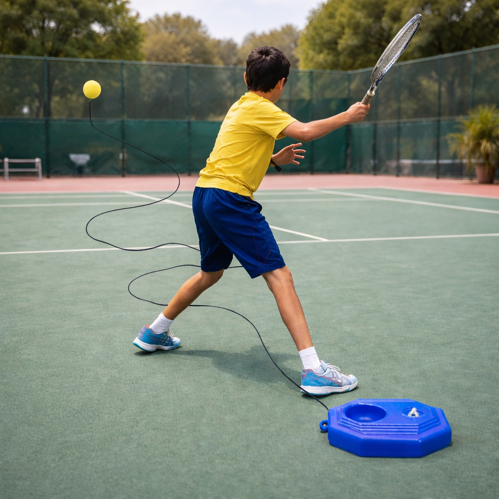 جهاز تدريب البادل والتنس المتنقل
