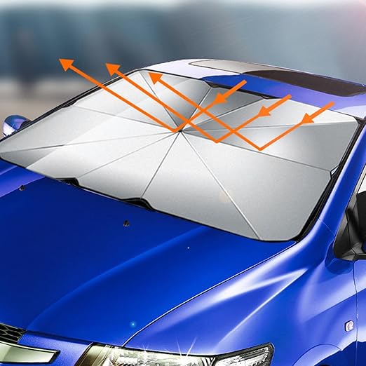 شماسة سيارة لحماية السيارة من أشعة الشمس بنسبة عزل للحرارة 90٪  قابل للطي