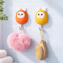 طقم هوك 2 قطعة لاصقة شكل قطة لتعليق المفاتيح