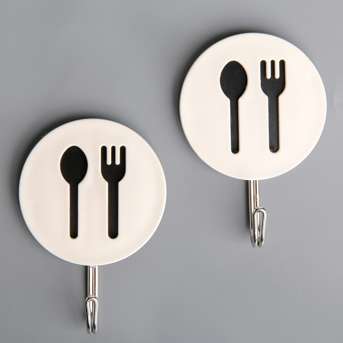 طقم هوك لاصق لتعليق ادوات المطبخ 3 قطع