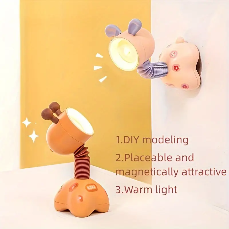 اباجورة مكتب ميني شكل جرو باضاءة ورم تعمل بالبطارية