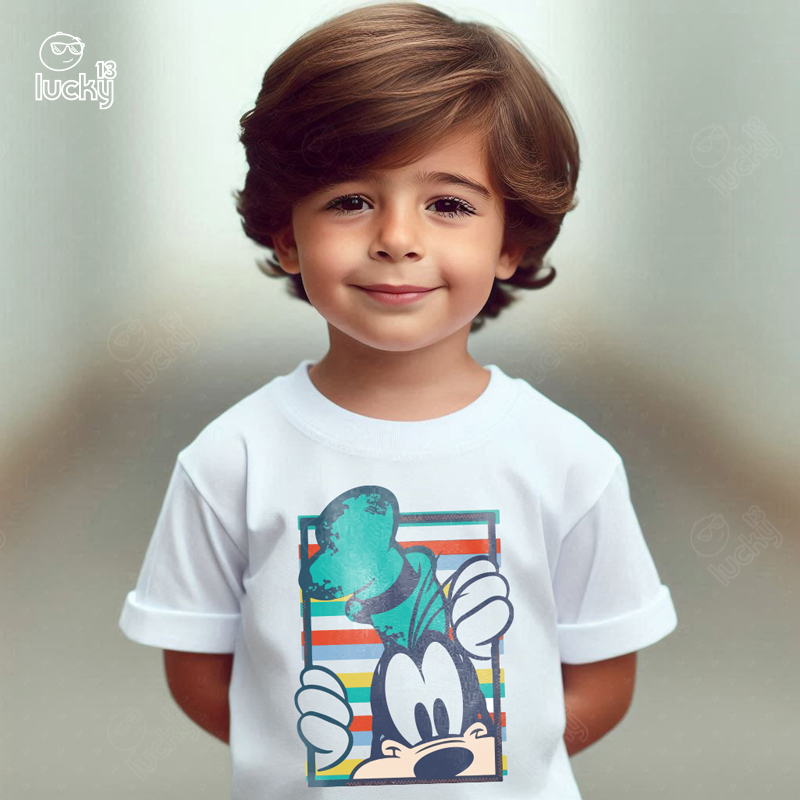 Disney's Goofy تيشيرت اطفال قطن باللون الابيض