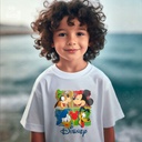 Disney Boys تيشيرت اطفال قطن باللون الابيض