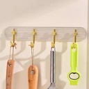 شماعة حوائط اكليريك ب 4 هوك جولد بلزق دبل فيس قوي لسهولة التعليق