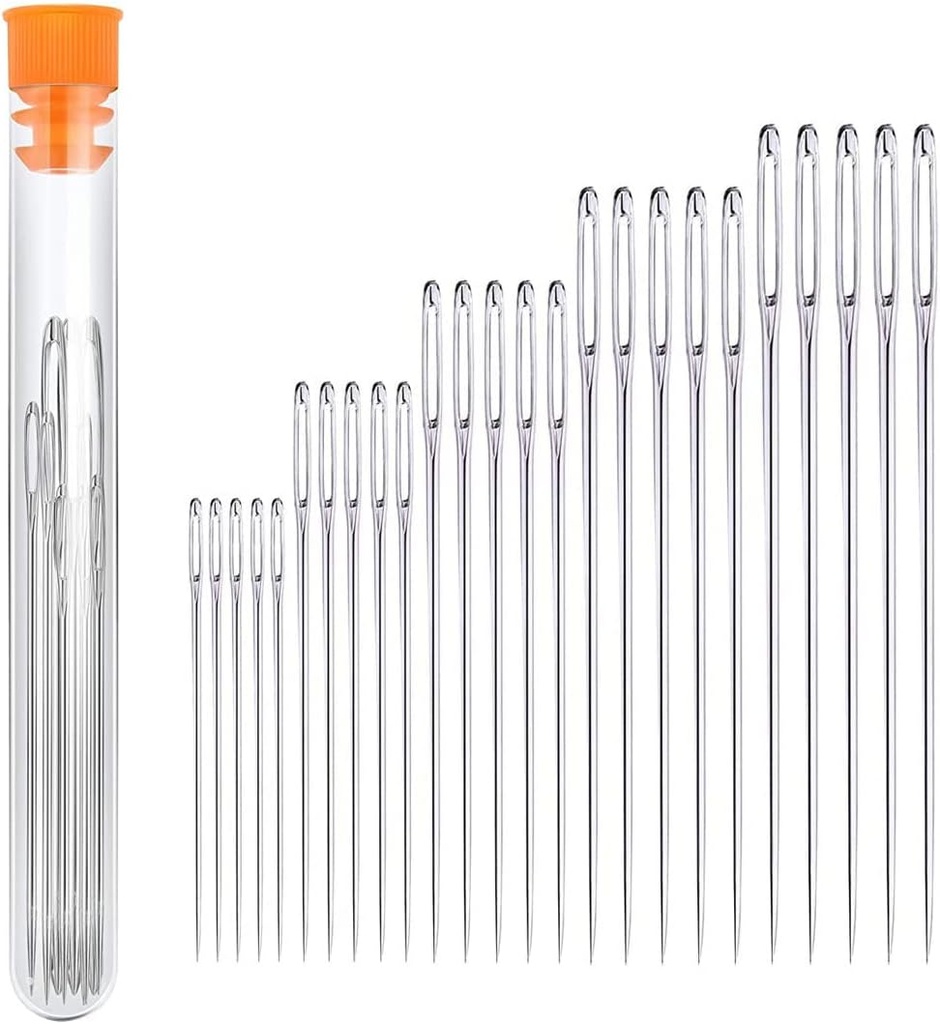 طقم ابر خياطة سهلة اللضم ب 3 احجام مختلفة واداة ازلة الغرز