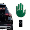 كف ليد مضيئ ب 3 اوضاع مختلفة مع ريموت للتحكم عن بعد للزجاج الخلفي  للسيارة