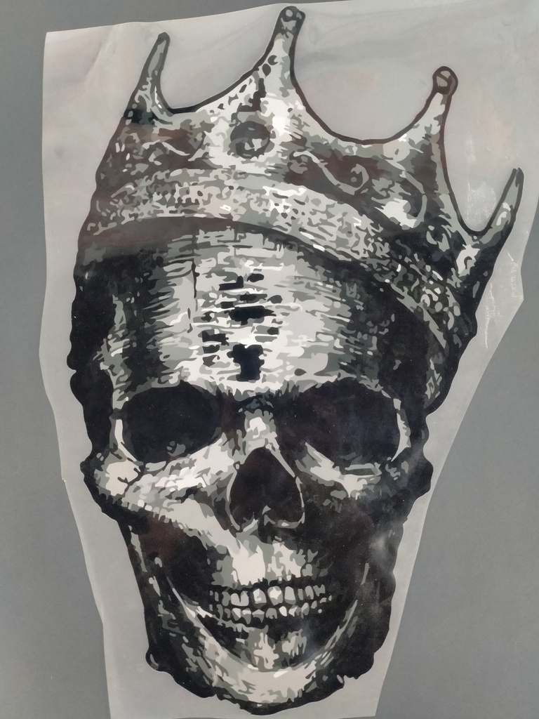 King Skeleton print