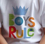 Boys Rule print
