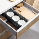 فاصل ادراج بلاستيك متعدد الاستخدامات قابل للتمدد