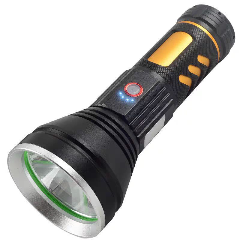 كشاف يدوي ب 5 اوضاع اضاءة مختلفة بيو اس بي للشحن