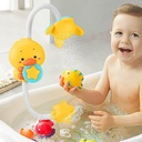 دش استحمام للأطفال بشكل بطة مجسمة بنظامين رش للمياه