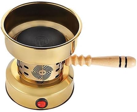 رمالة قهوة كهربائية استانليس ستيل باللون الذهبي