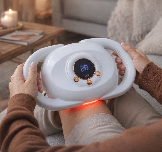 جهاز مساج كهربائي ديجيتال متعدد الرؤوس لتدليك العضلات