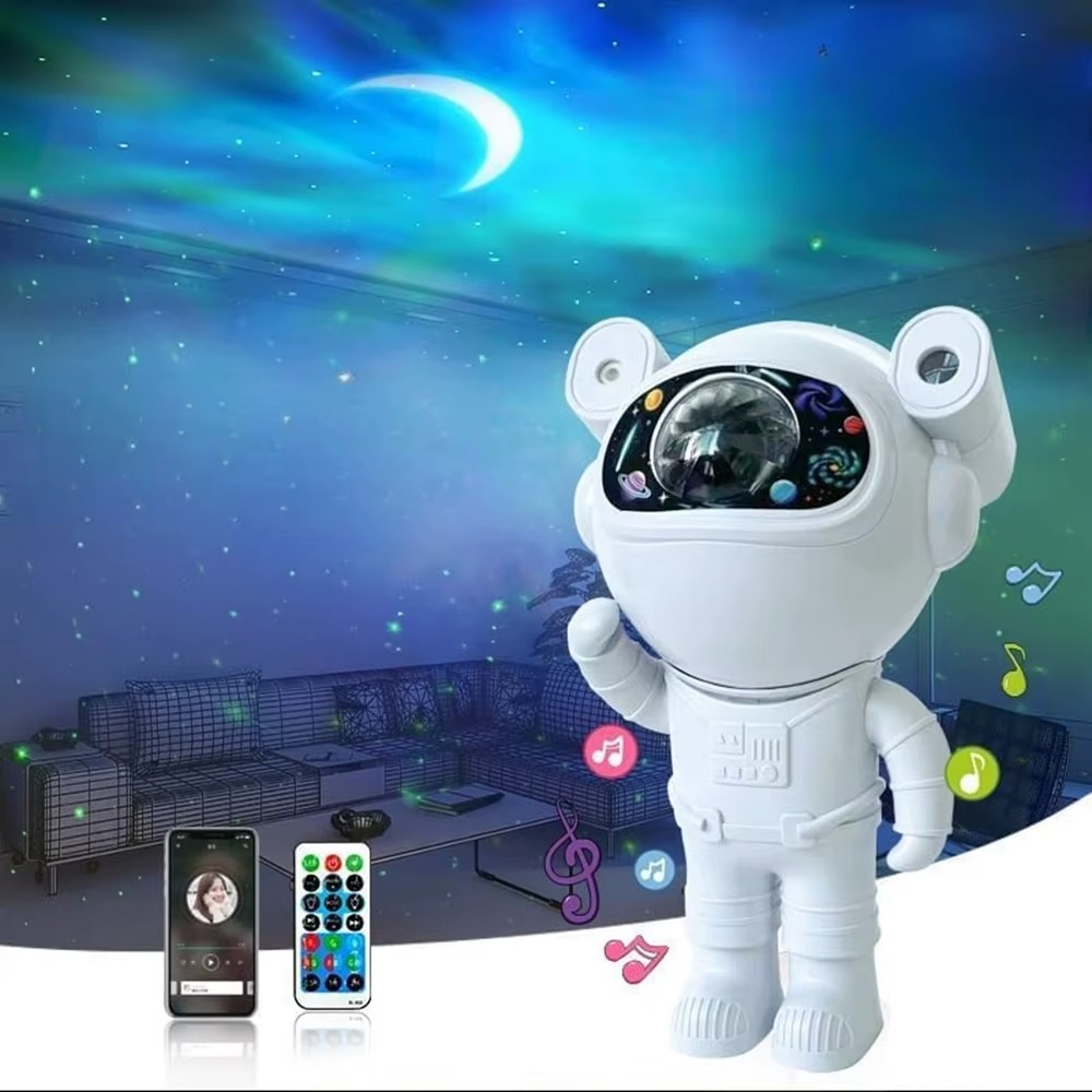 بروجيكتور جلاكسي بإضاءة النجوم مع سبيكر بلوتوث وريموت للتحكم