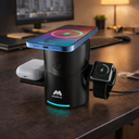 شاحن وايرليس ماجنتيك تاتش  3 * 1 للموبايل والايربودز وسمارت واتش