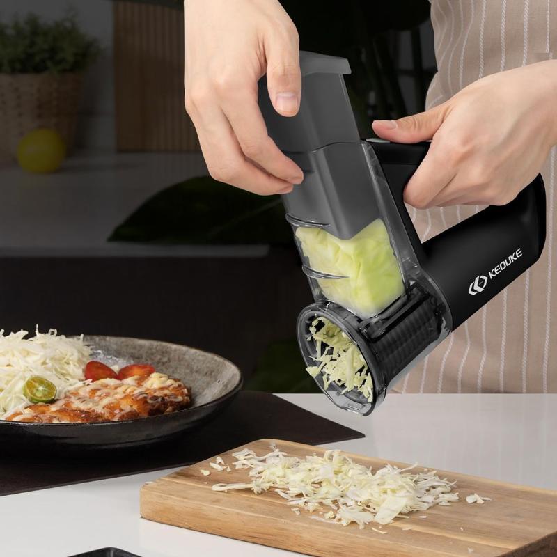 قطاعة ومبشرة لاسلكية للخضراوات والفواكه ب 4 شفرات