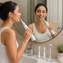 فرشة كهربائية لتنظيف الأسنان بالموجات فوق الصوتية 31000 مع 5 أوضاع لإزالة الجير والبلاك