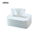 علبة مناديل سيليكون قابلة للطي مودرن للمنزل والمكتب والسيارة