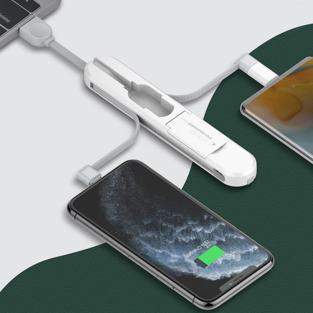 كابل 3 في 1 للكمبيوتر والايفون والاندرويد سريع الشحن ونقل البيانات