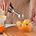 ملعقة ايس كريم استانليس ستيل غير قابل للصدأ عملية وسهلة الاستخدام