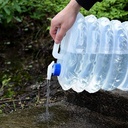 جركن بحنفية قابل للطي وللتمديد للرحلات والبحر والتخييم والسيارة 3 لتر