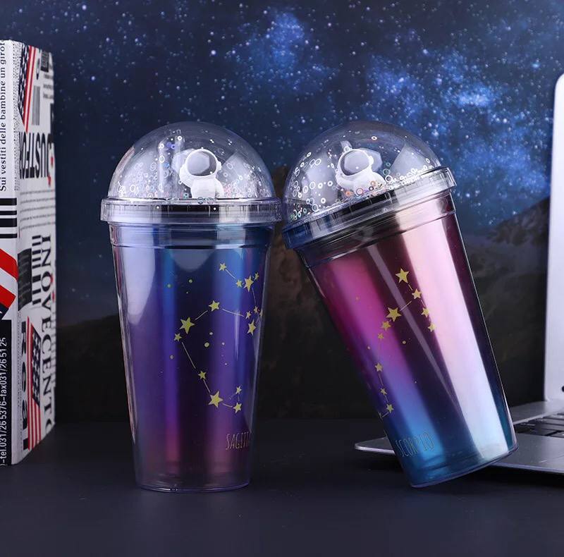Space Towers Cup with Straw &amp; Lid 450 ml‎