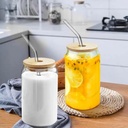 ‎ ‎مج زجاج كانز 250 ملي للمشروبات الساخنة بشاليموه وغطاء خشب كالنسكافية والكابتشينو والعصائر