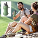 Foldable Silicon Water Bottle Cold and Hot Drinks 550 ml