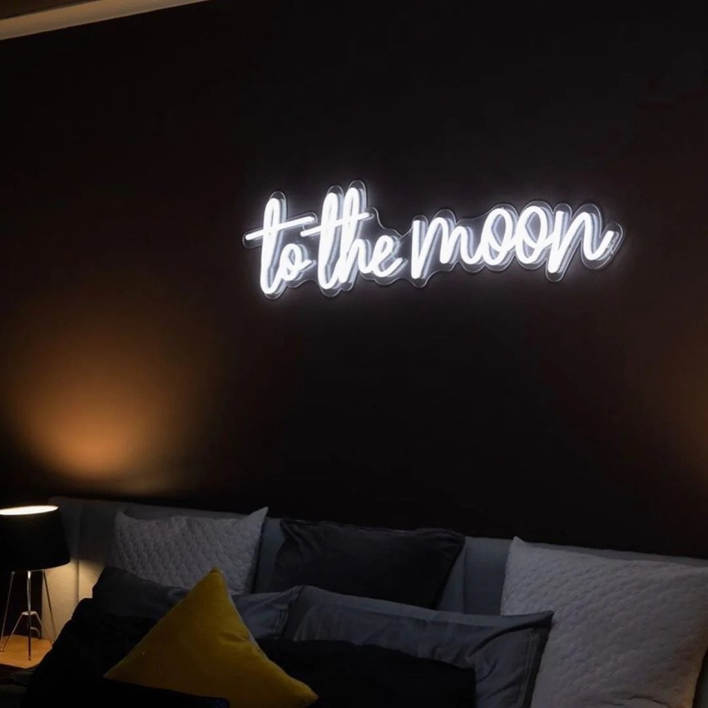 To The Moon Neon Led Light Sign Art Decor