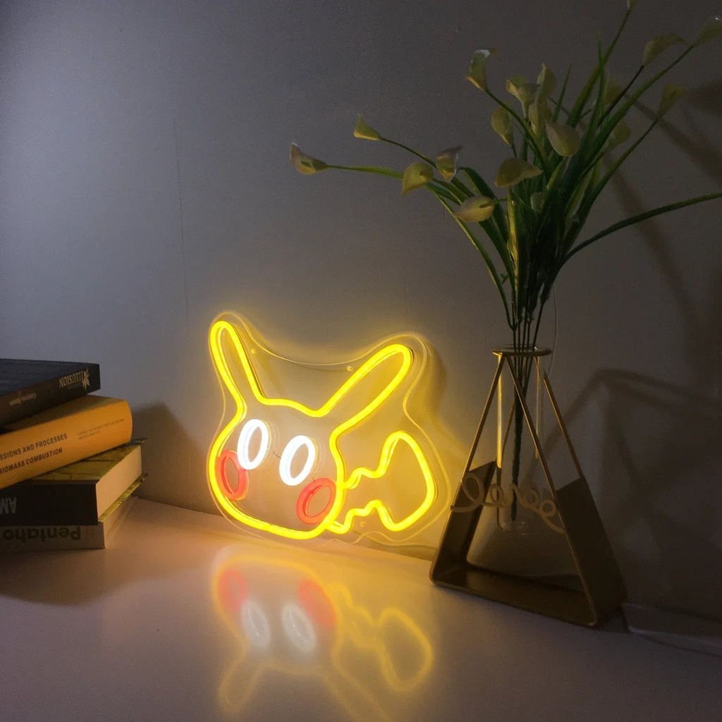 Cute Pikachu Neon Led Light Sign Art Decor