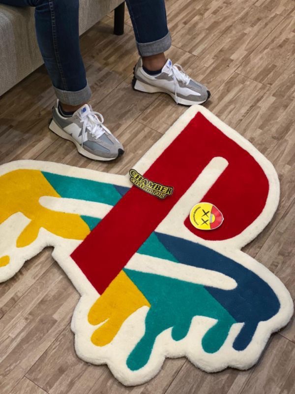 Play Station Logo Fluffy Bedroom Rug