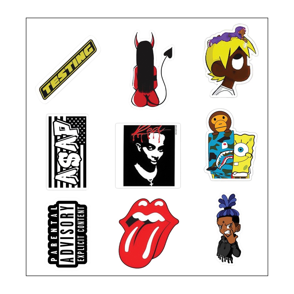 Playboi Carti Lovers Vinyl Sticker Pack Reusable &amp; Waterproof