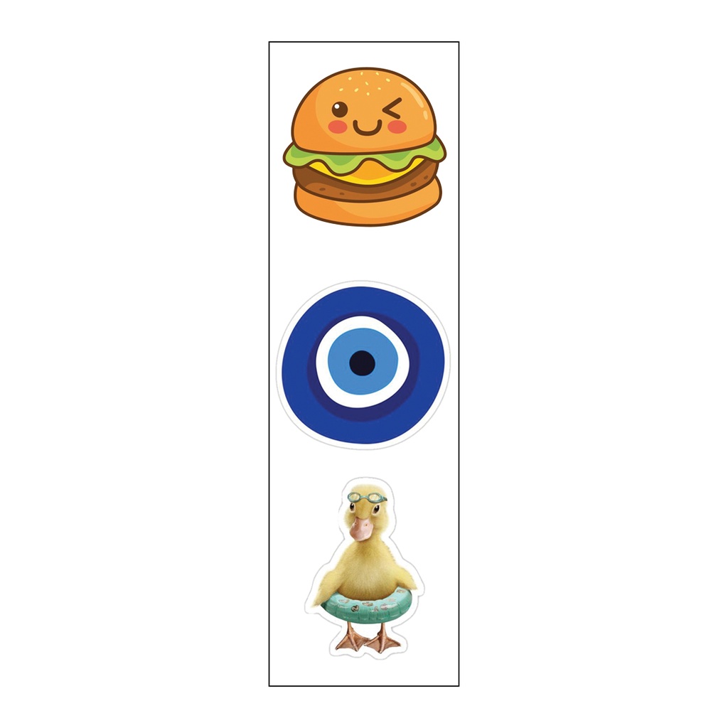 McDonald's &amp; Starbucks Lovers Vinyl Sticker Pack Reusable &amp; Waterproof