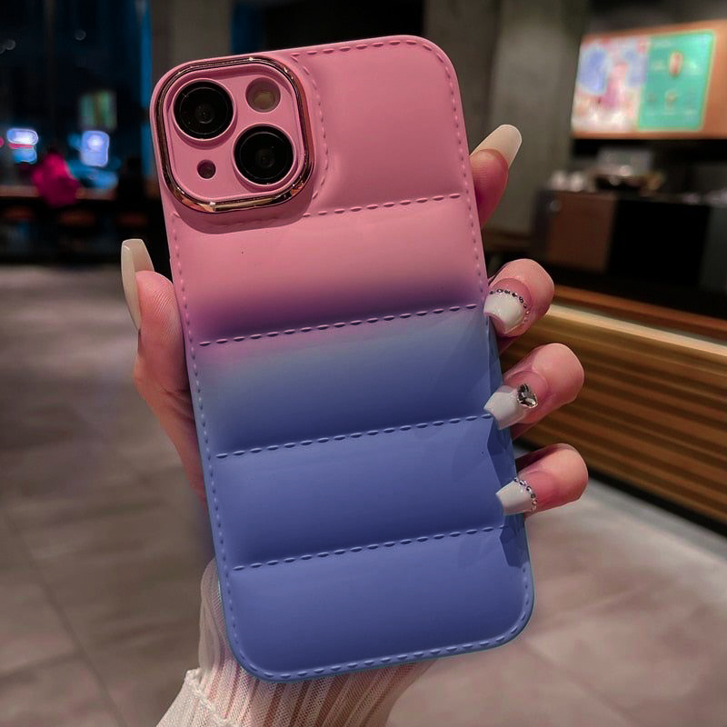 iPhone 14 Pro Colorful Pumped Design Silicon Protective With Camera Protector Frame