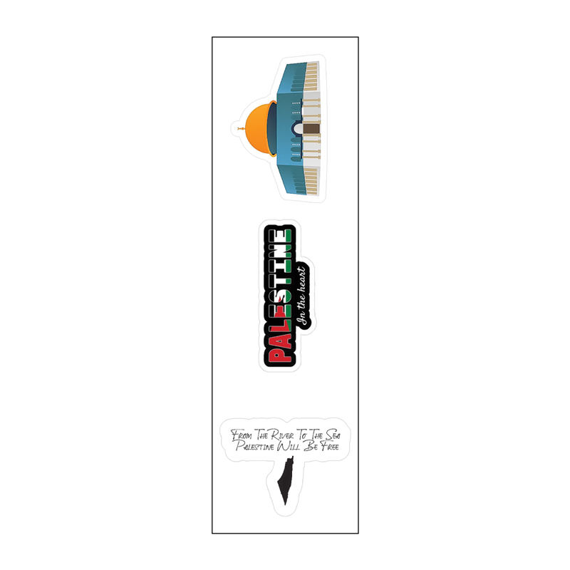 Palestine In My ❤️ Vinyl Sticker Pack Reusable &amp; Waterproof
