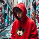 Gear Fourth هودي اوفر سايز قطن