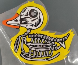 [HH00016414] Skeleton Duck print