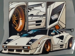 [HH00016569] Lamborghini countach print