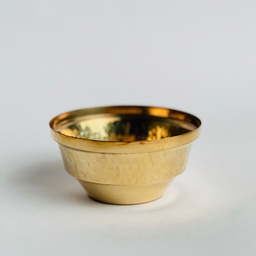 [HH00017854] وعاء نحاسي مزخرف متعدد الاستخدامات باللون الذهبي