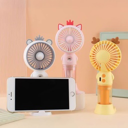 [HH00017871] مروحة ميني محمولة مدمجة بفواحة مرطبة - قابلة للشحن